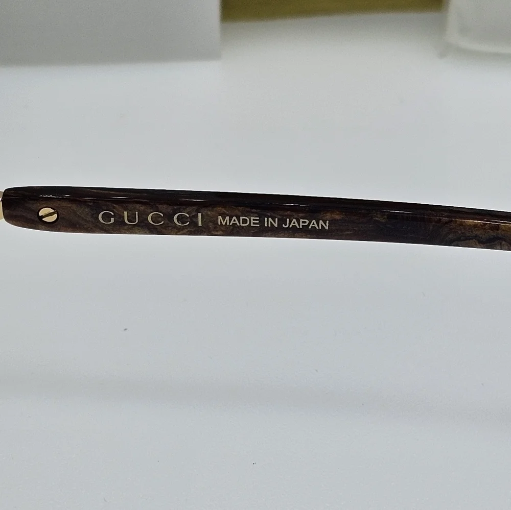 GUCCI UNISEX GG1221S 004 GUCCI RIMLESS GG LOGO ON LENS SUNGLASSES - Picture 11 of 13